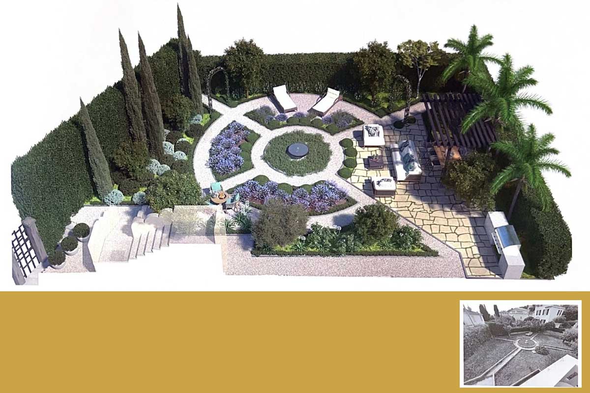 Conception paysagère et création de jardin à Monaco par JARDIMED